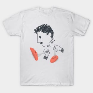 Charles Chaplin Forks and bread dance T-Shirt